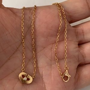 Cartier Necklace 18K Diamond Heart C de Cartier